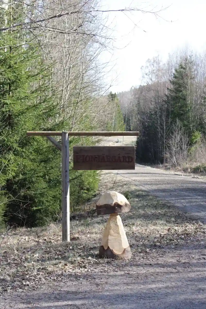 Unik ställplats på Pionjärgård i Östra Ämtervik, Värmland. El, vatten, dusch, WC, wifi. Nära natur, djur & konst. Perfekt för husbil/husvagn. Boka nu!